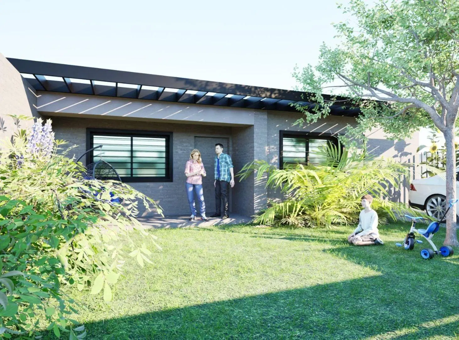 Casa reciclada, 3 dormitorios,  jardín y piscina 2