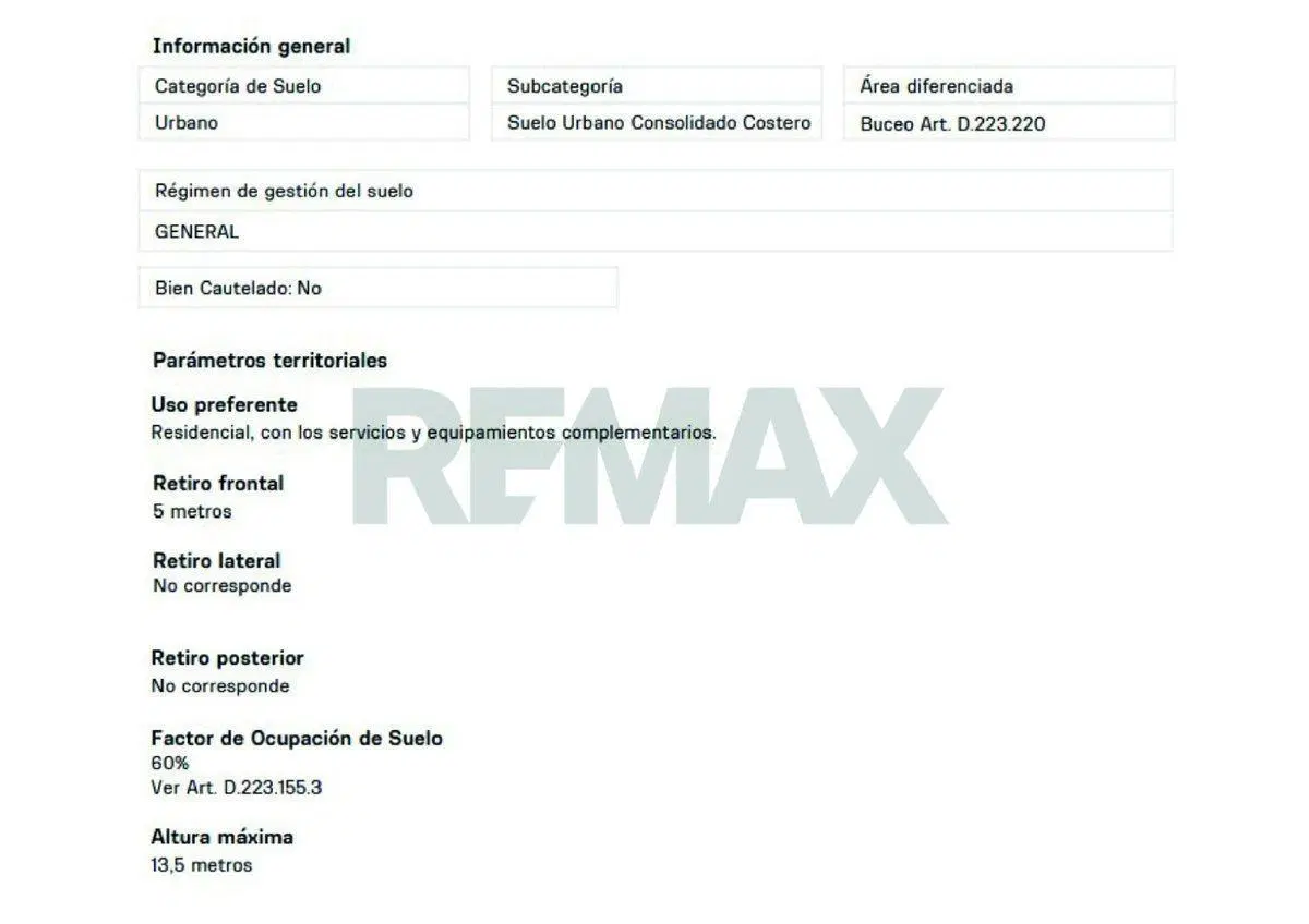 VENTA Terreno 517m2, Buceo. Potencial Desarrollo. 4