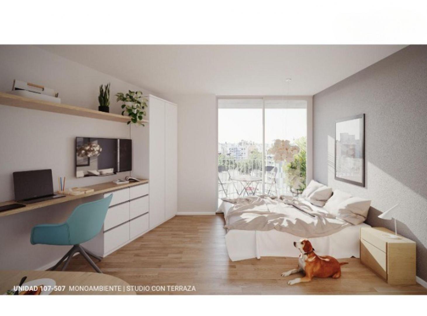 Foto de VENTA MONOAMBIENTE TRES CRUCES CON TERRAZA, imagen 1