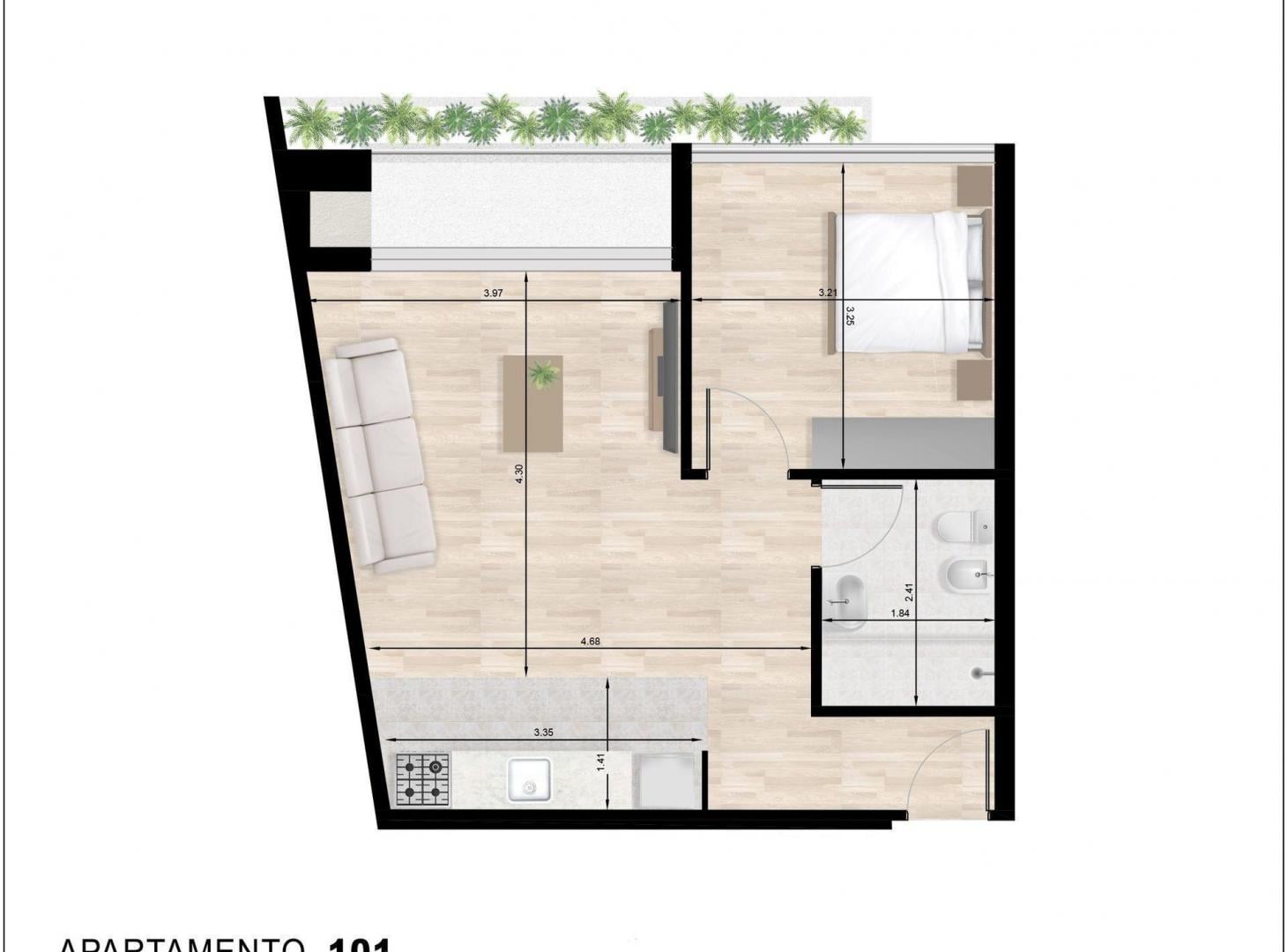 Foto de APARTAMENTO 1 DORMITORIO CON PARRILLA EN 3 CRUCES, imagen 1