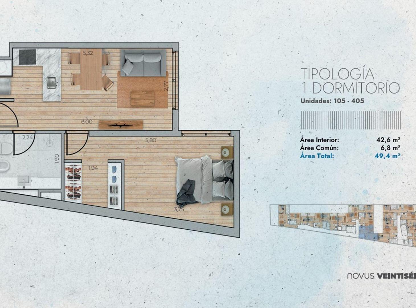 Foto de Venta 1 dormitorio con Patio en WTC, imagen 5