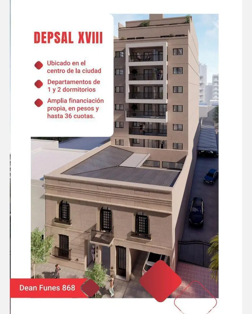 VENTA DEPARTAMENTO! 1 DORMITORIO CENTRO 2