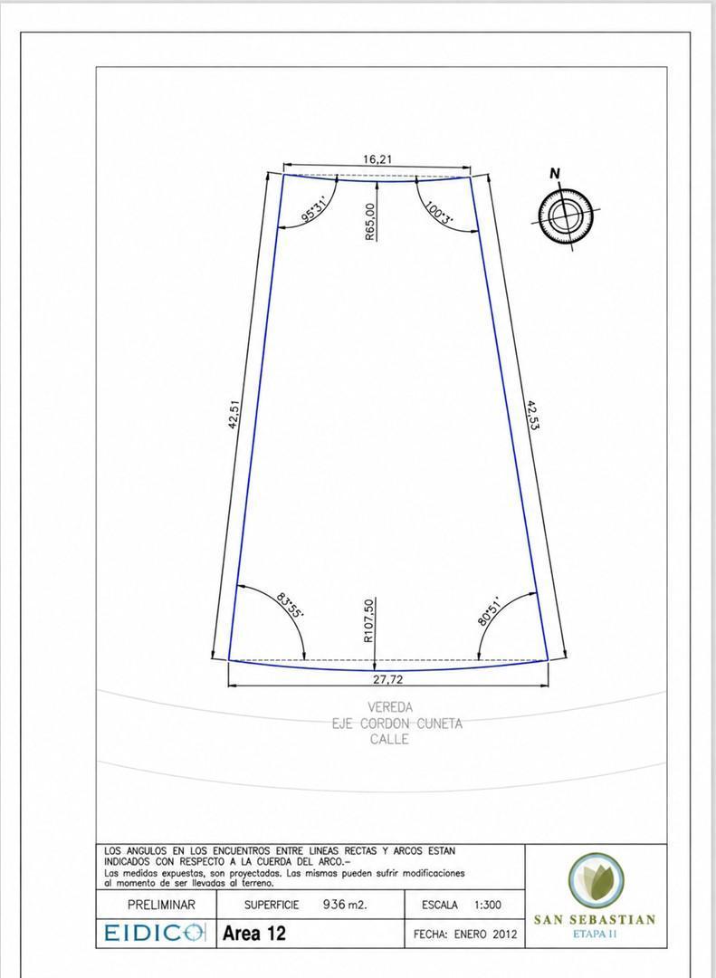 Foto de Terreno Lote en Venta en San Sebastian - AREA 12, San Sebastian, Escobar, imagen 2
