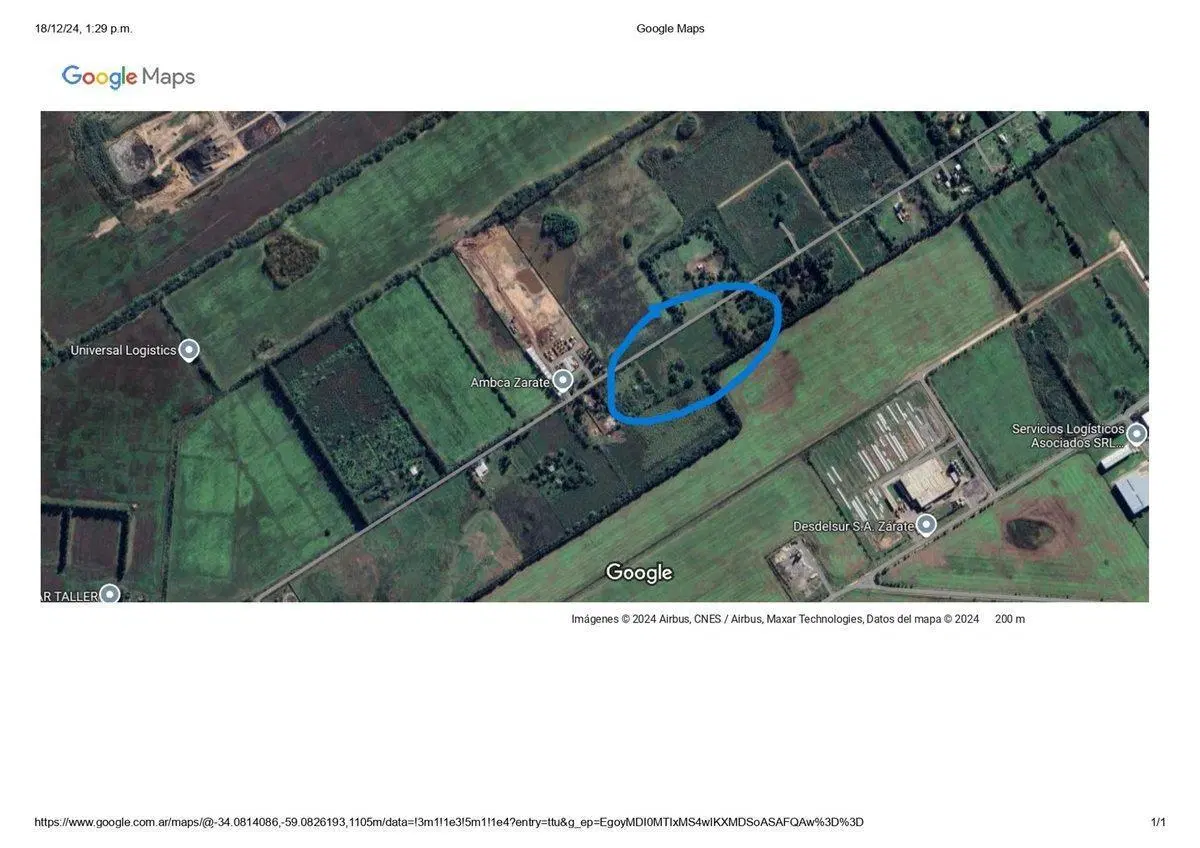VENTA DE CAMPO APTO INDUSTRIAL/LOGISTICA EN ZARATE 4
