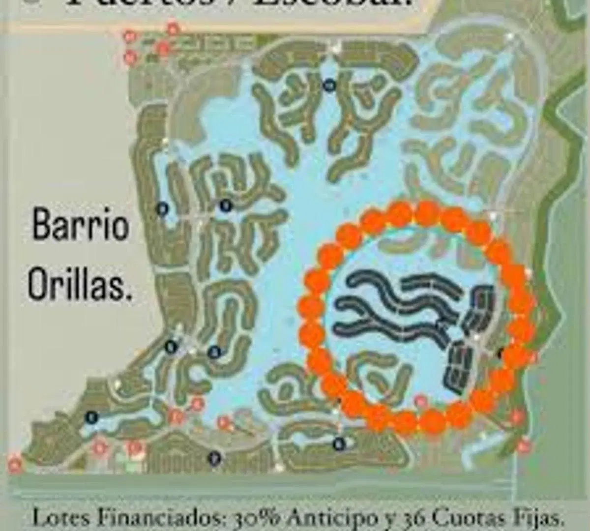 VENTA LOTE AL LAGO BARRIO ORILLAS PUERTOS FINANCIA 3