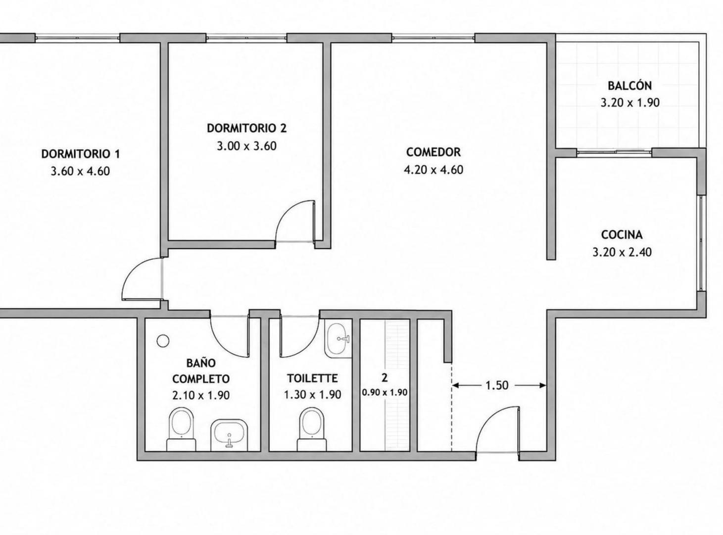 Foto de Venta dpto 3 amb cochera apto profesional Escobar, imagen 4