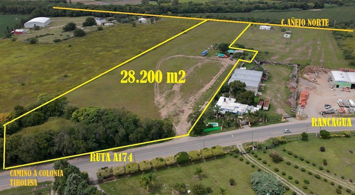 VENTA LOTE 2,8 HECTAREAS SOBRE CMNO. A TIROLESA