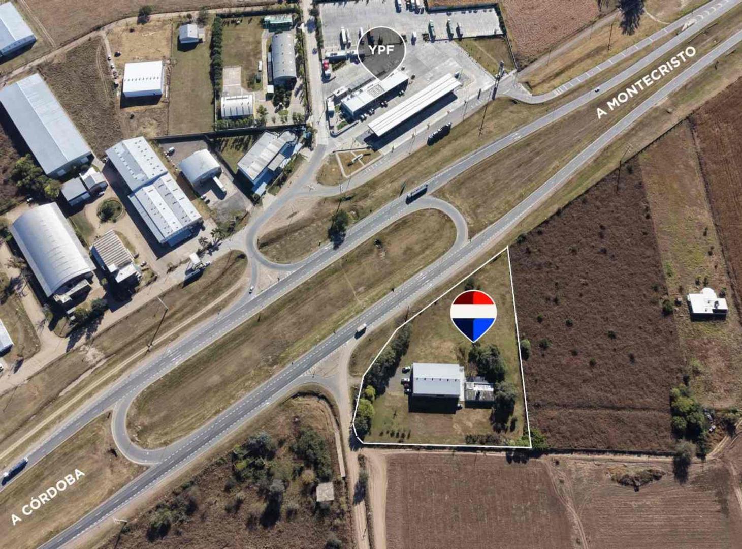 Foto de Vendo PREDIO c/ GALPON sobre ROTONDA YPF, Ruta 19, imagen 2