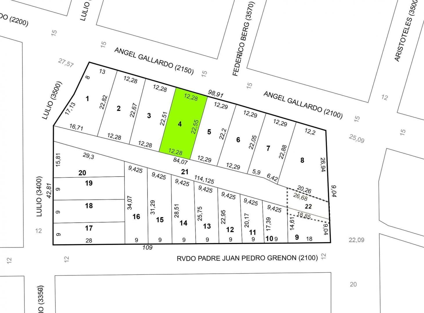 Foto de VENDO LOTE 366M2 SAN MARTIN NORTE OPORTUNIDAD, imagen 5