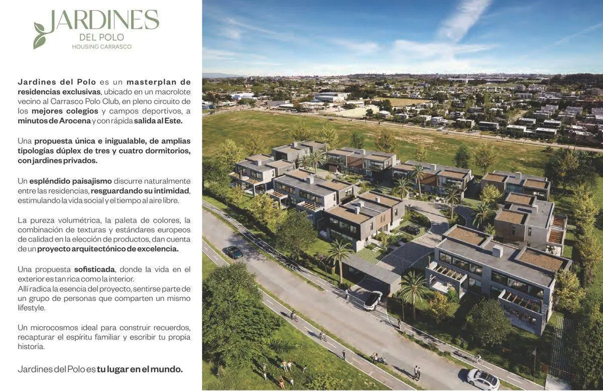 VENDE CASA EN JARDÍNES DEL POLO CARRASCO 3 DORM 2