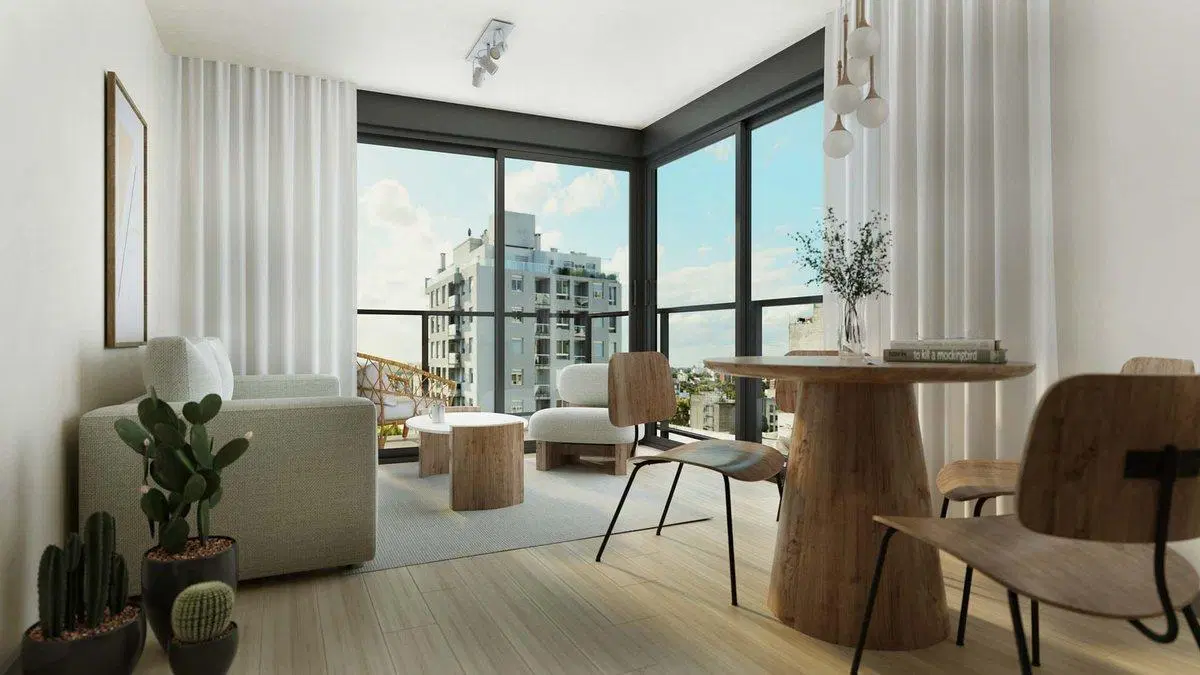 VENTA APTO 2 DORMITORIOS CORDÓN A ESTRENAR TERRAZA 5