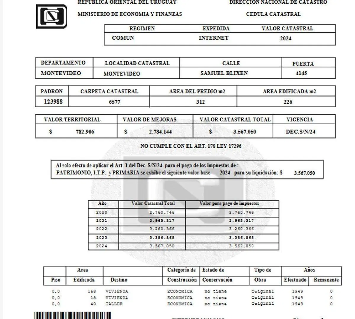 Venta de Terreno en Malvín Sur. 3