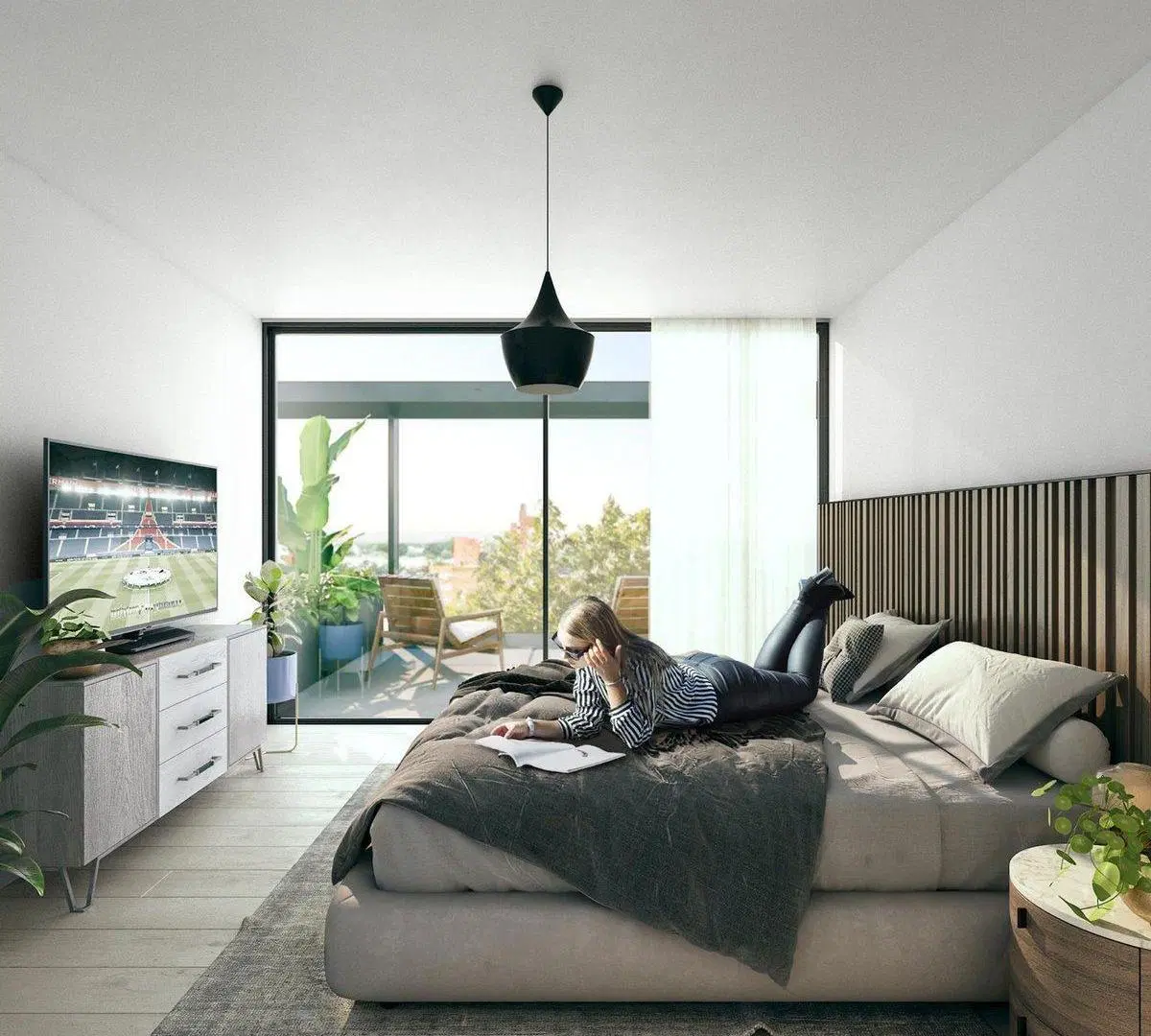 VENTA Apartamento CENTRO 1 dormitorio balcón POZO 3