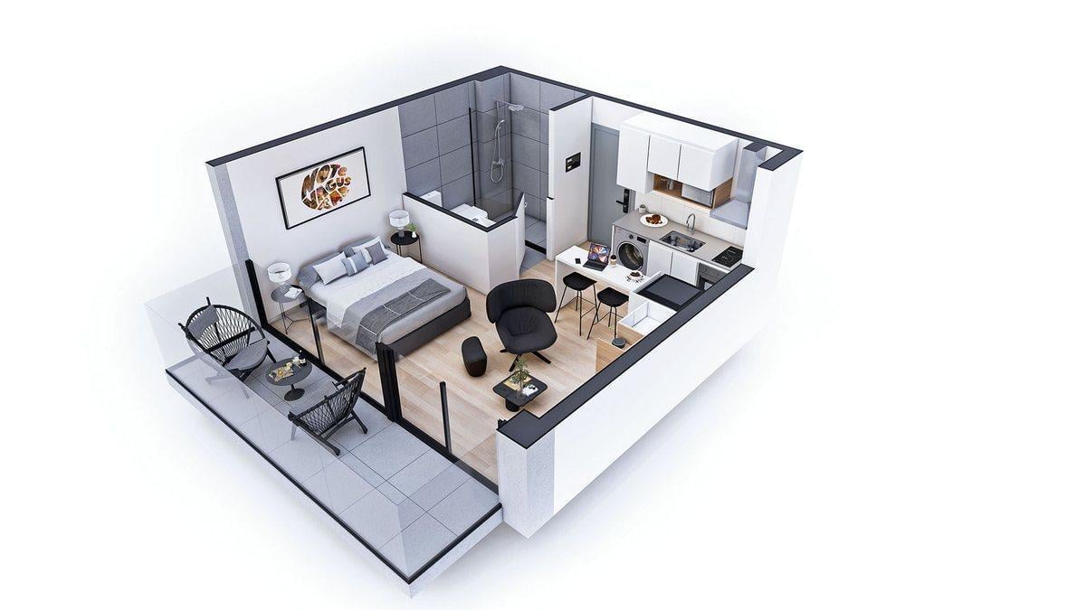 Foto de Venta monoambiente La Blanqueada junio 27 Ley VIS, imagen 3
