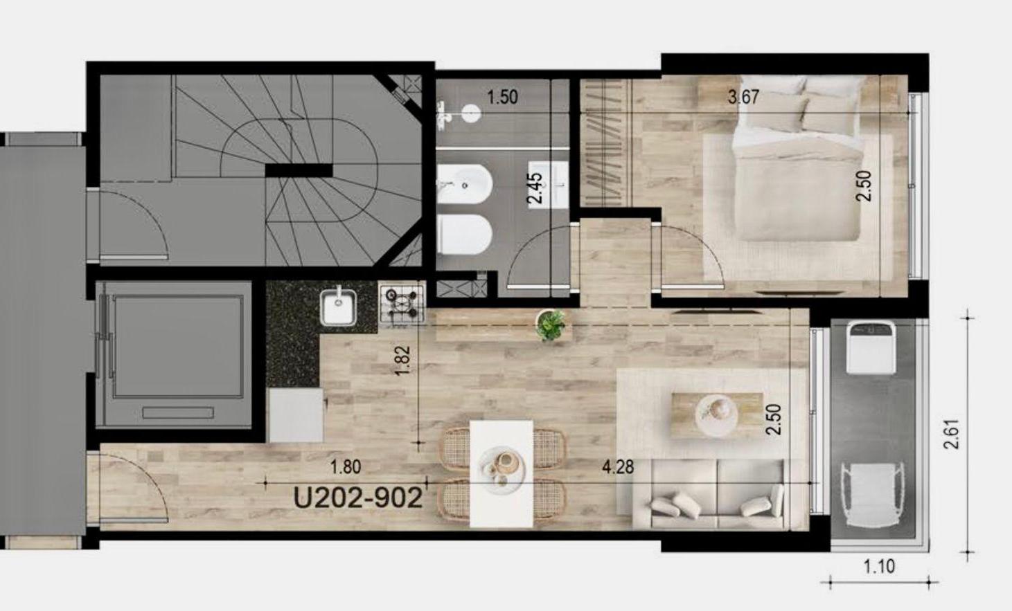Foto de Venta Apartamento 1 dormitorio a estrenar Centro, imagen 2