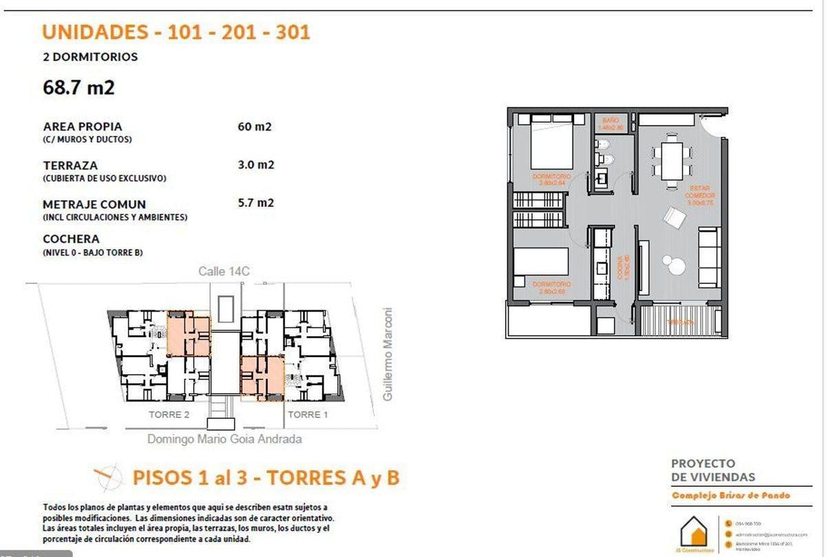 Foto de Venta apartamento en pozo 2 dormitorios en Pando, imagen 1
