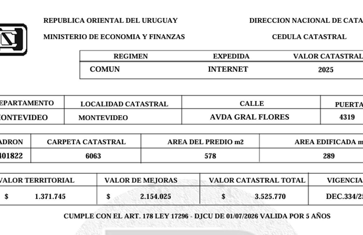 Foto de Venta Terreno con mejoras y deposito Cerrito, imagen 1