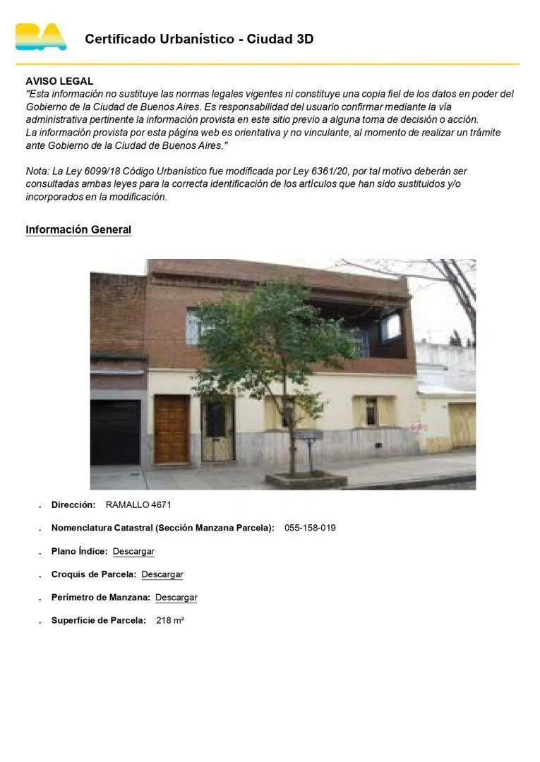 Venta de Lote en Saavedra, Capital Federal 1
