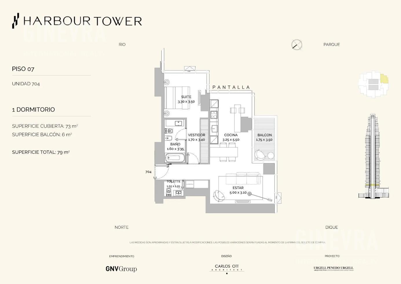 Foto de Departamento en venta Harbour Tower - Puerto Madero, imagen 4