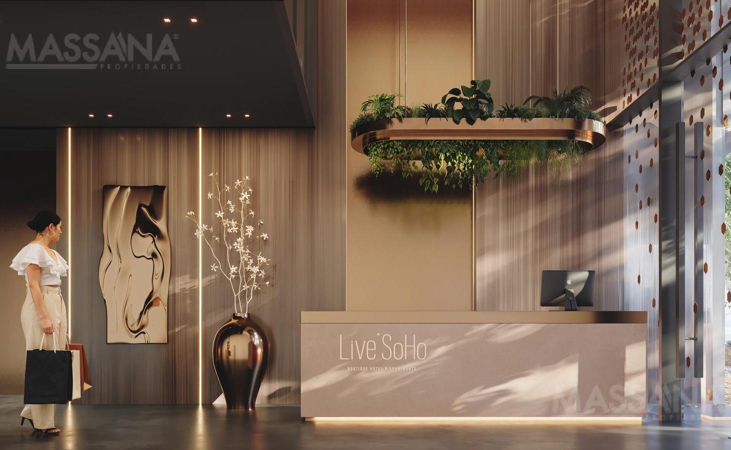 Departamento en Apart Hotel con amenities en Palermo Soho