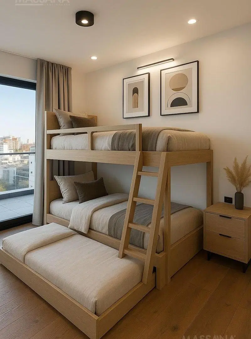 Departamento 3 ambientes con cochera-piso alto -Amoblado y equipado - Diseñado por Arq Carlos Ott 3