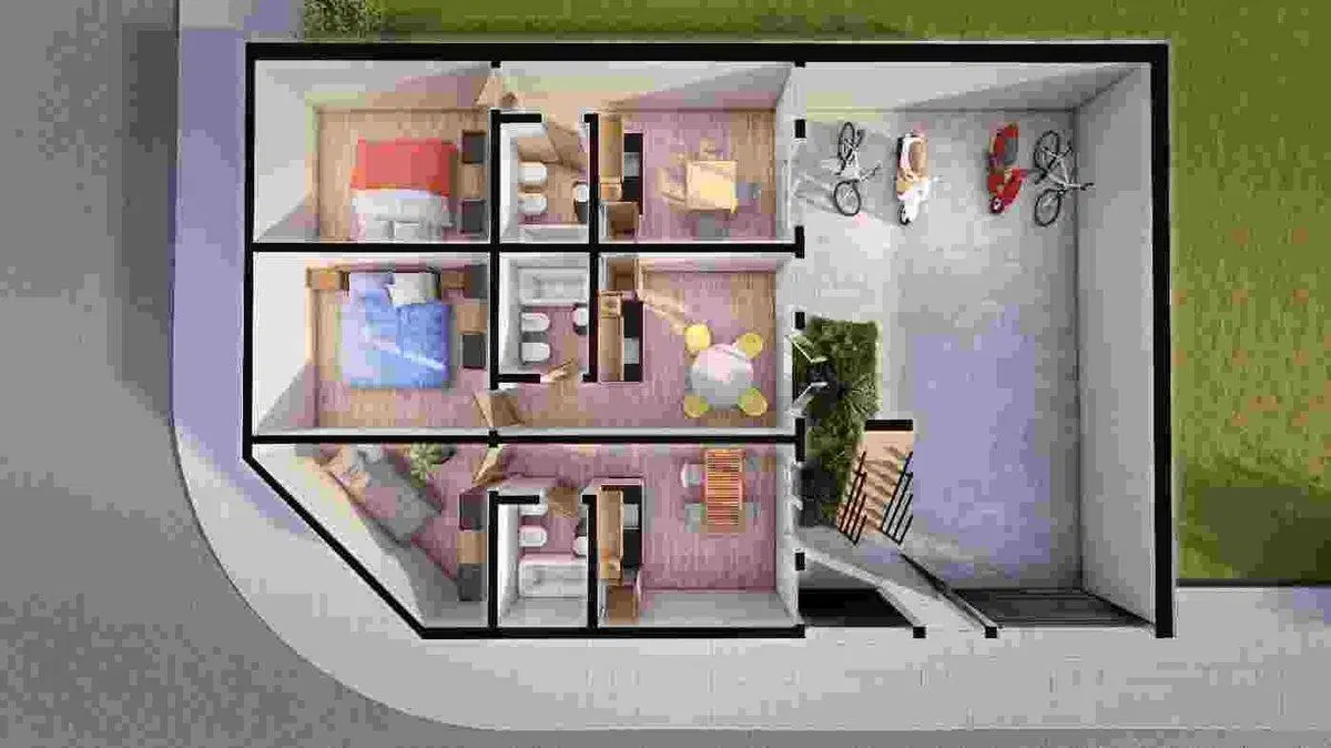 VENTA EN BLOQUE 6 DEPTOS 2 AMB SAN MIGUEL INVERSOR 5
