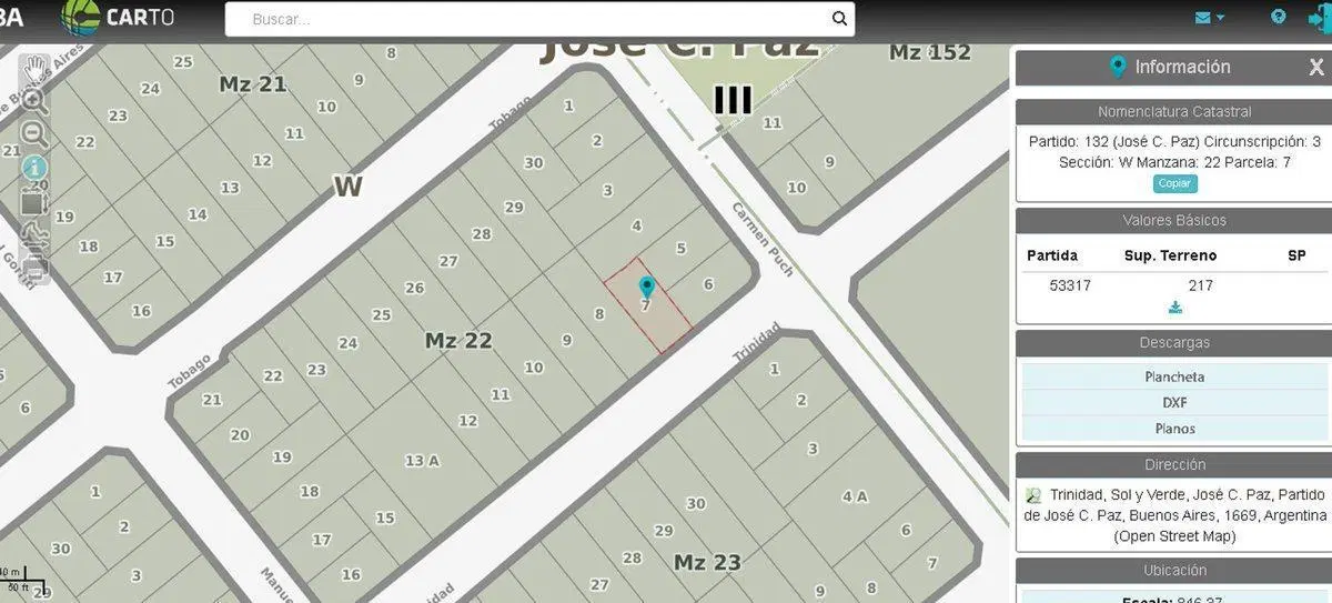 Venta terreno 217m2, en José C Paz. 3