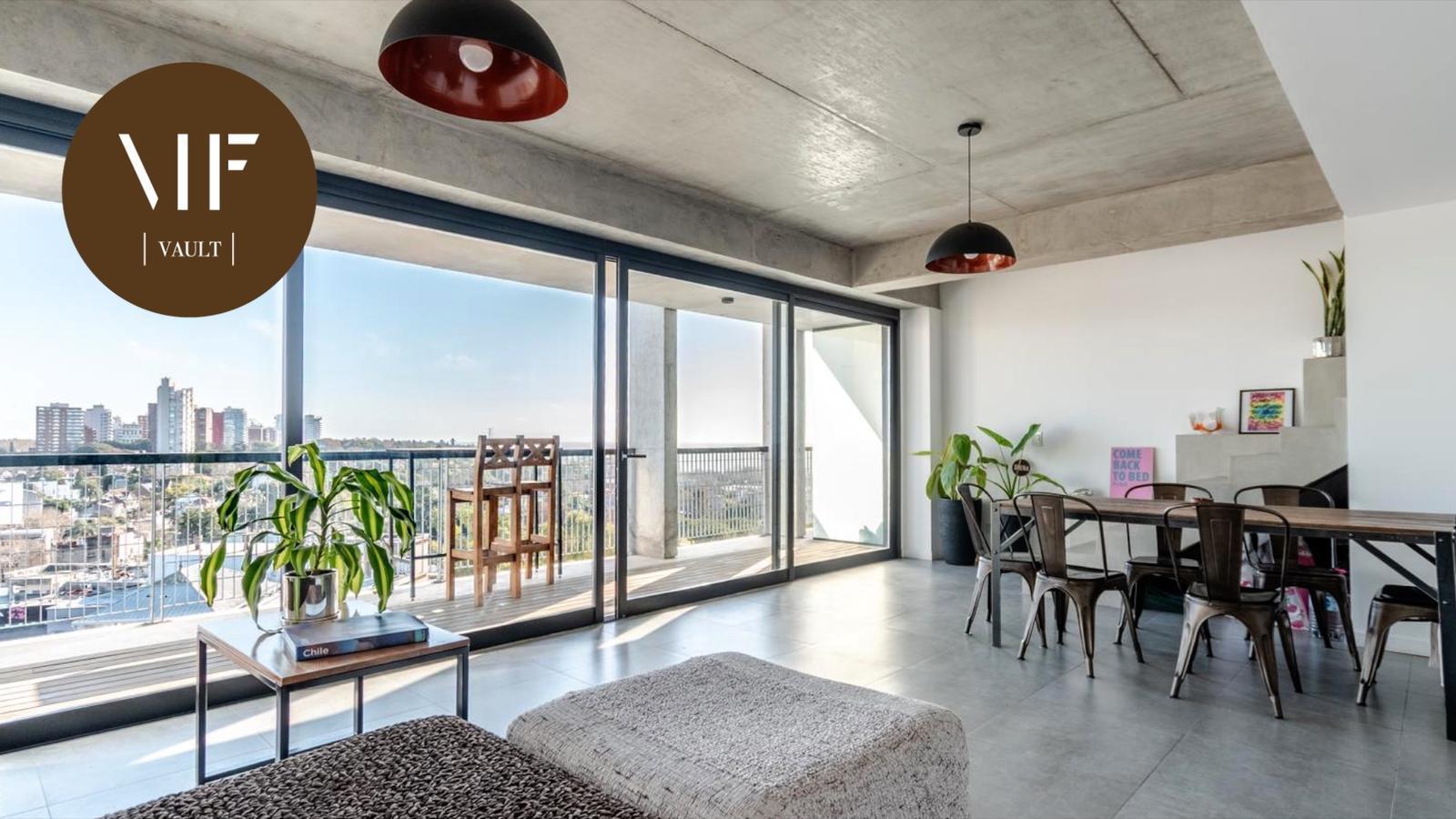 Departamento en venta con vista al Río, terraza y 2 cocheras en Domus Libertador, Olivos.