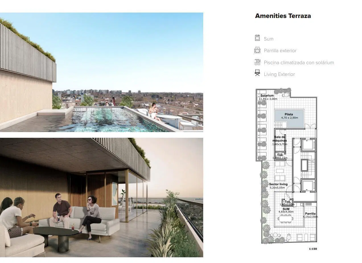 Departamento en venta de tres ambientes en pozo, ubicado en La Lucila. 5