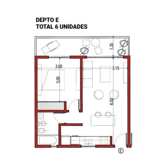 Foto de Sensacional departamento al contrafrente de dos ambientes, imagen 5
