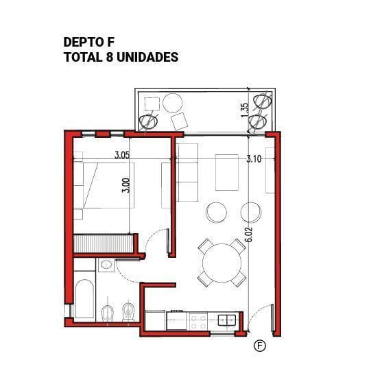 Foto de Sensacional departamento de 2 ambientes con balcón al contrafrente, imagen 5