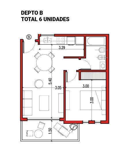 Foto de Sensacional departamento de dos ambientes con balcón al frente, imagen 5