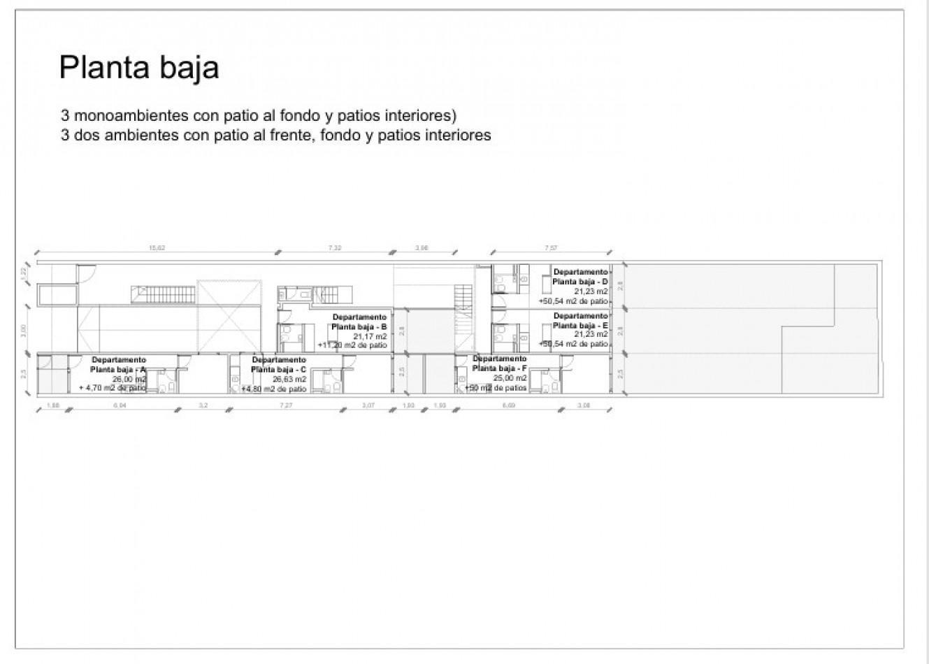 Foto de DEPARTAMENTO DE 2 AMBIENTES EN PLANTA BAJA, AL FRENTE CON PATIO, A, imagen 2