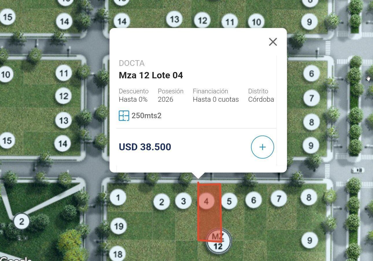 Foto de Lote en Venta 250 m² - Docta Urbanización Inteligente | Docta Central, imagen 1
