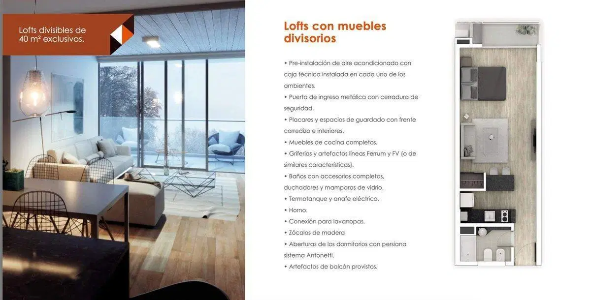 VENTA LOFT DIVISIBLE C/ COCHERA LIVINGREEN 3