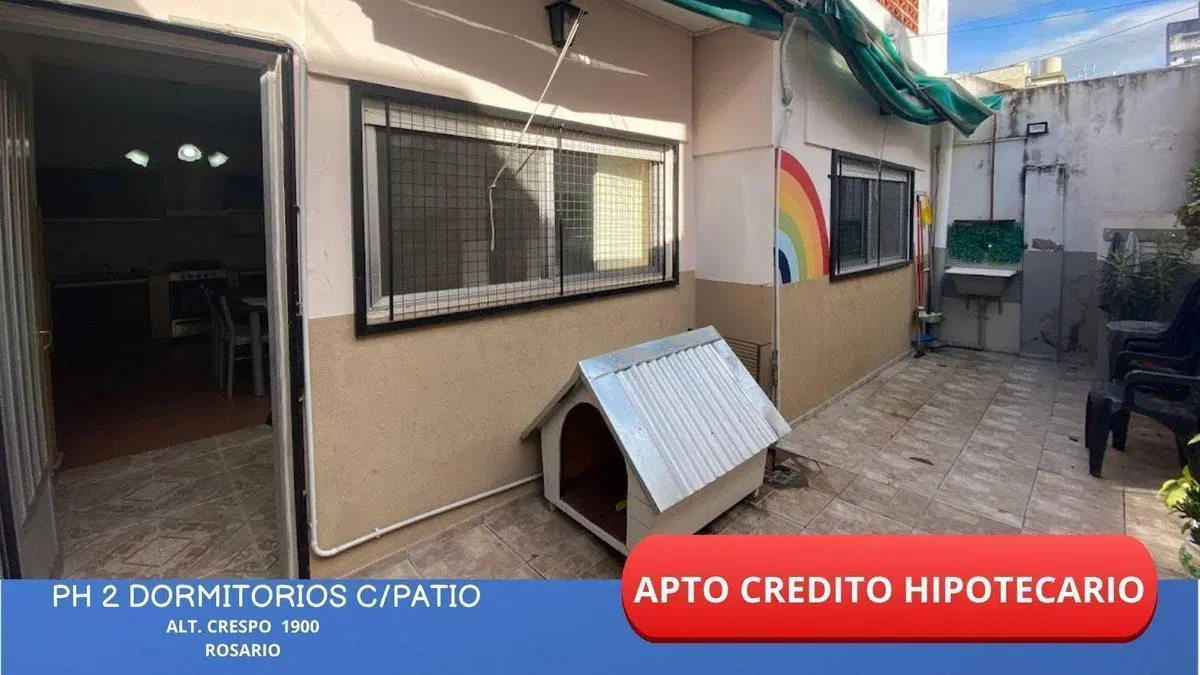 Casa de pasillo con patio APTO CREDITO 3