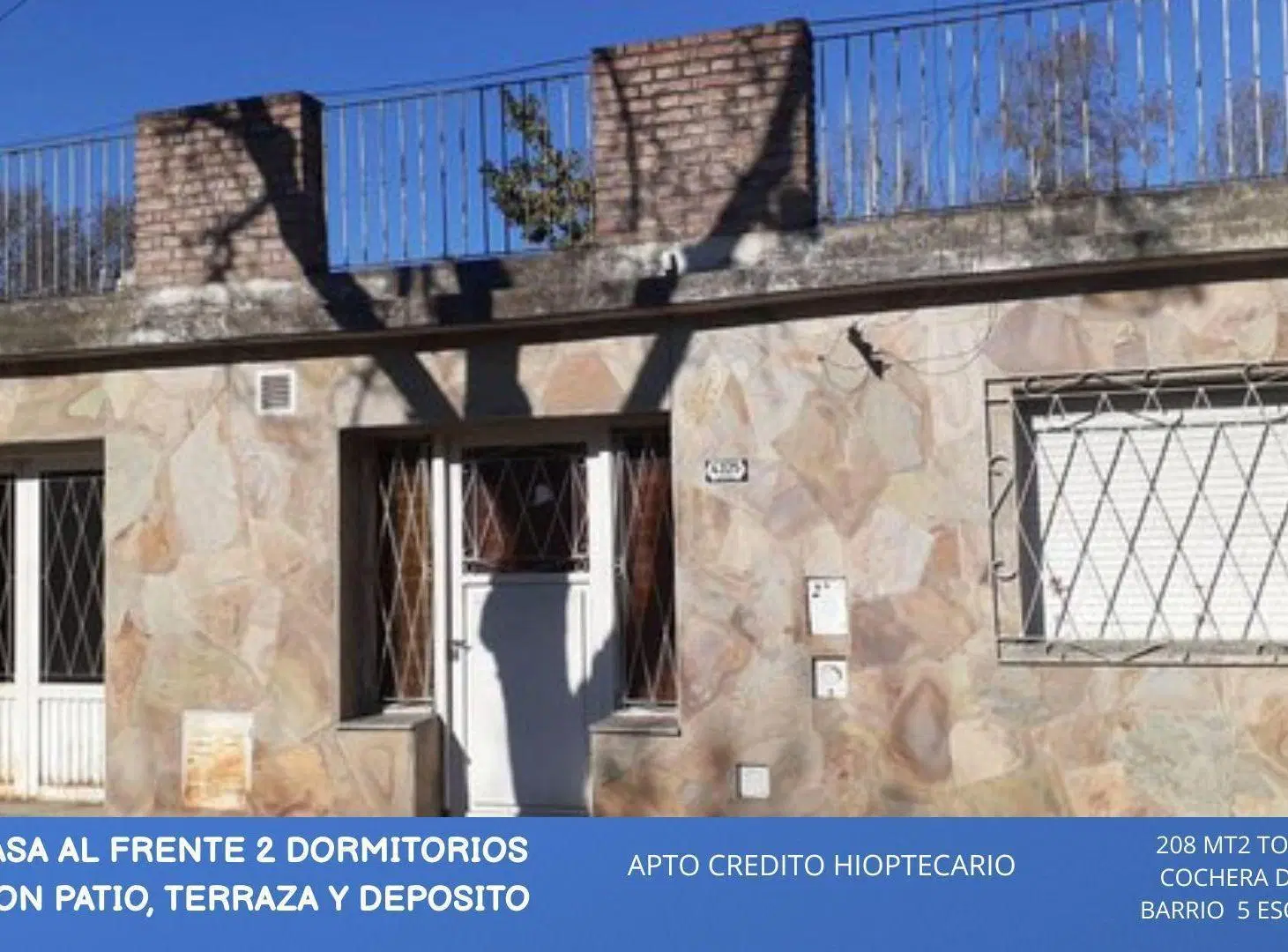 Casa al frente c/patio y terraza - Apta Credito 4