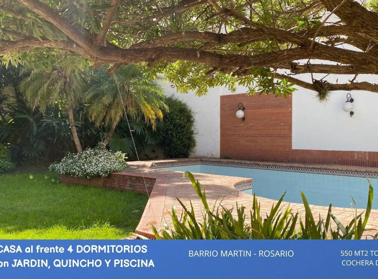 Casa c/Jardín y Pileta en B°Martin 3