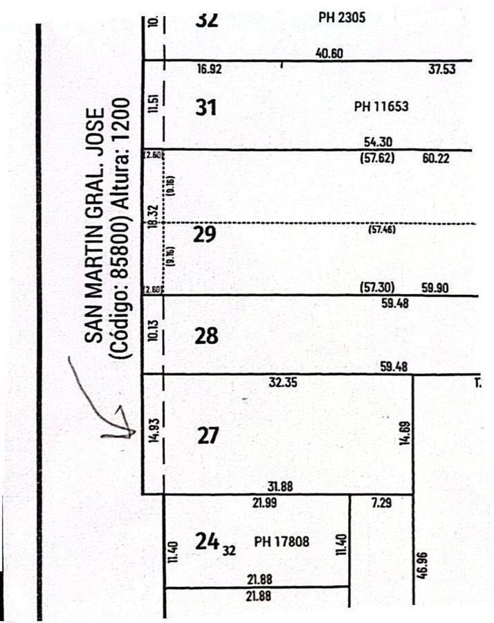 Foto de VENTA TERRENO PARA CONSTRUCTORA SAN MARTIN AL 1200, imagen 2