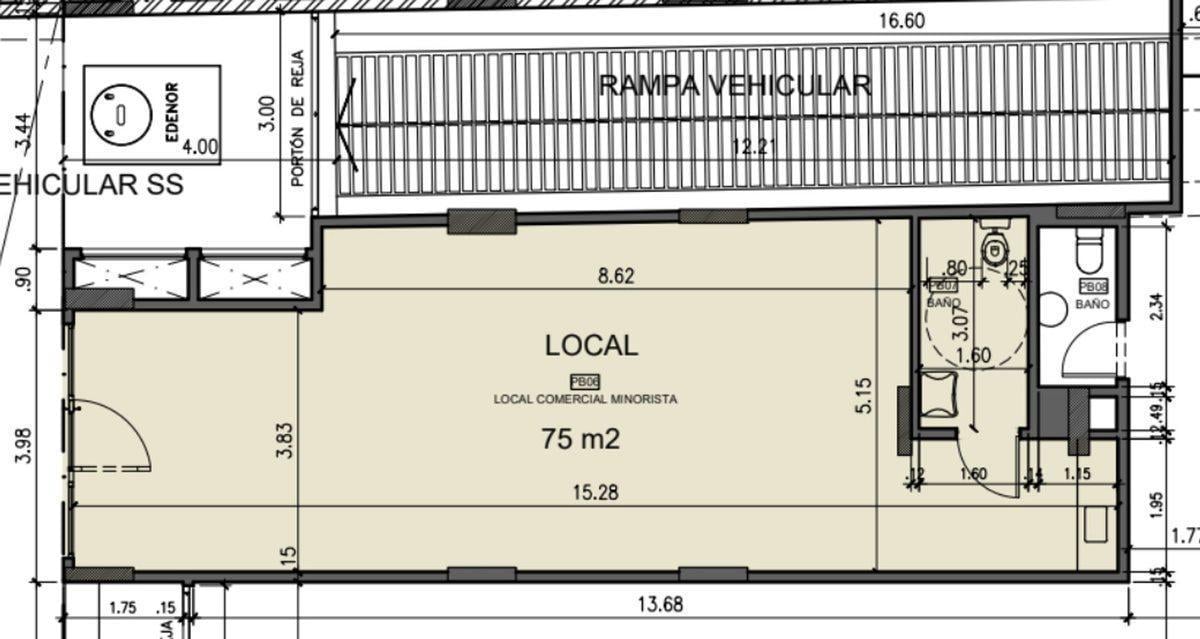 EXCELENTE LOCAL COMERCIAL DE 75 M2 ( CABALLITO )