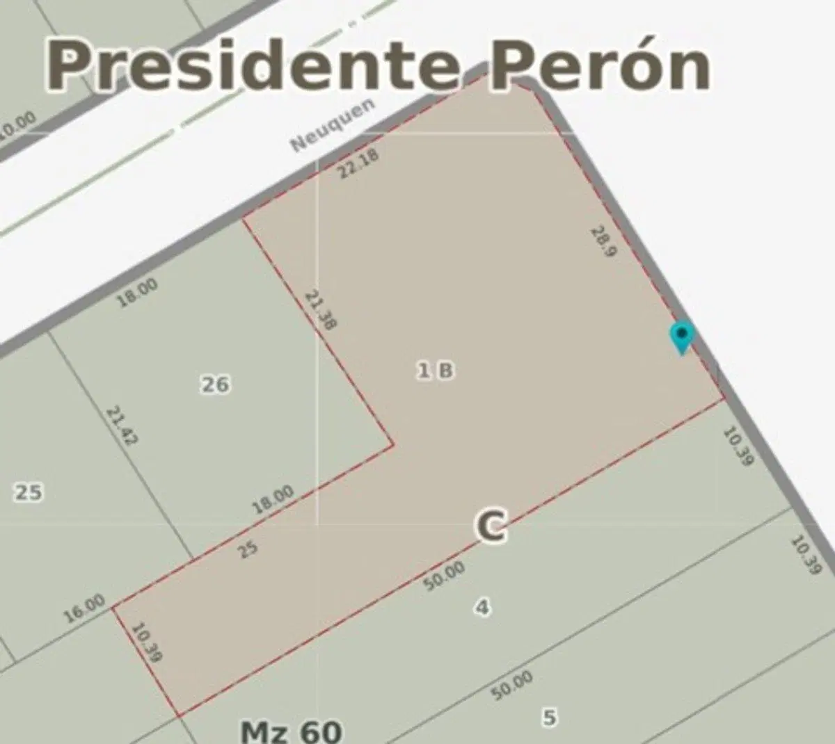 lote en Guernica de 1000m2 2