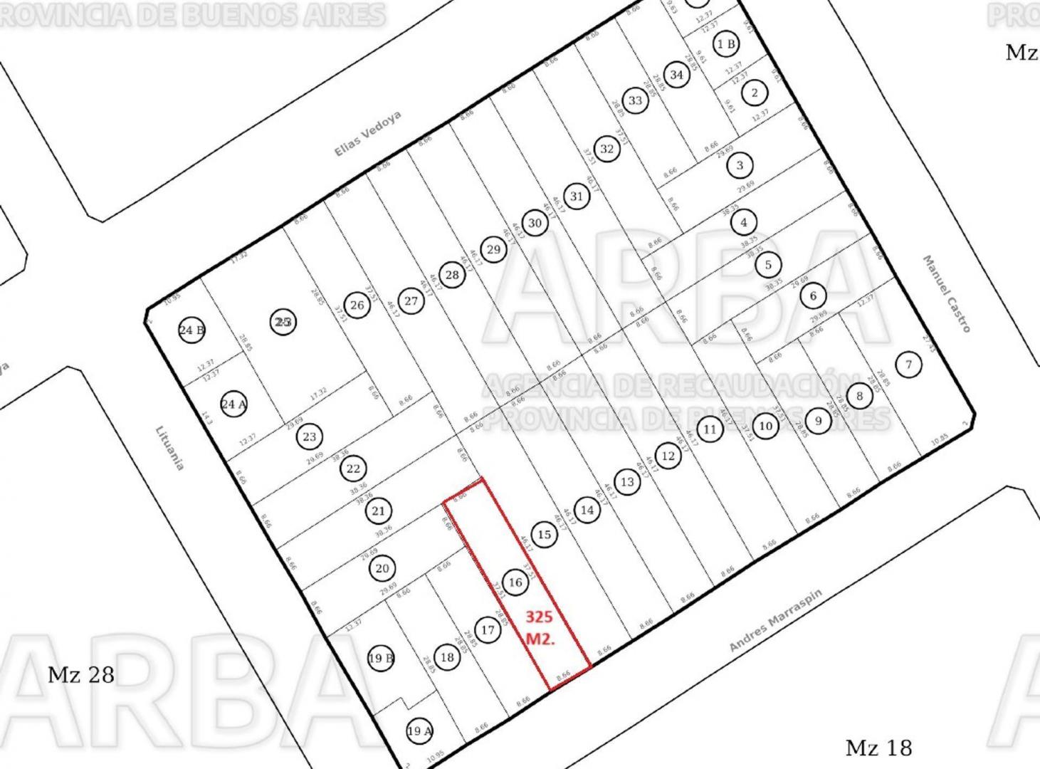 Foto de LOTE DE 325 M2. EN R. DE ESCALADA, IDEAL INVERSOR, imagen 1