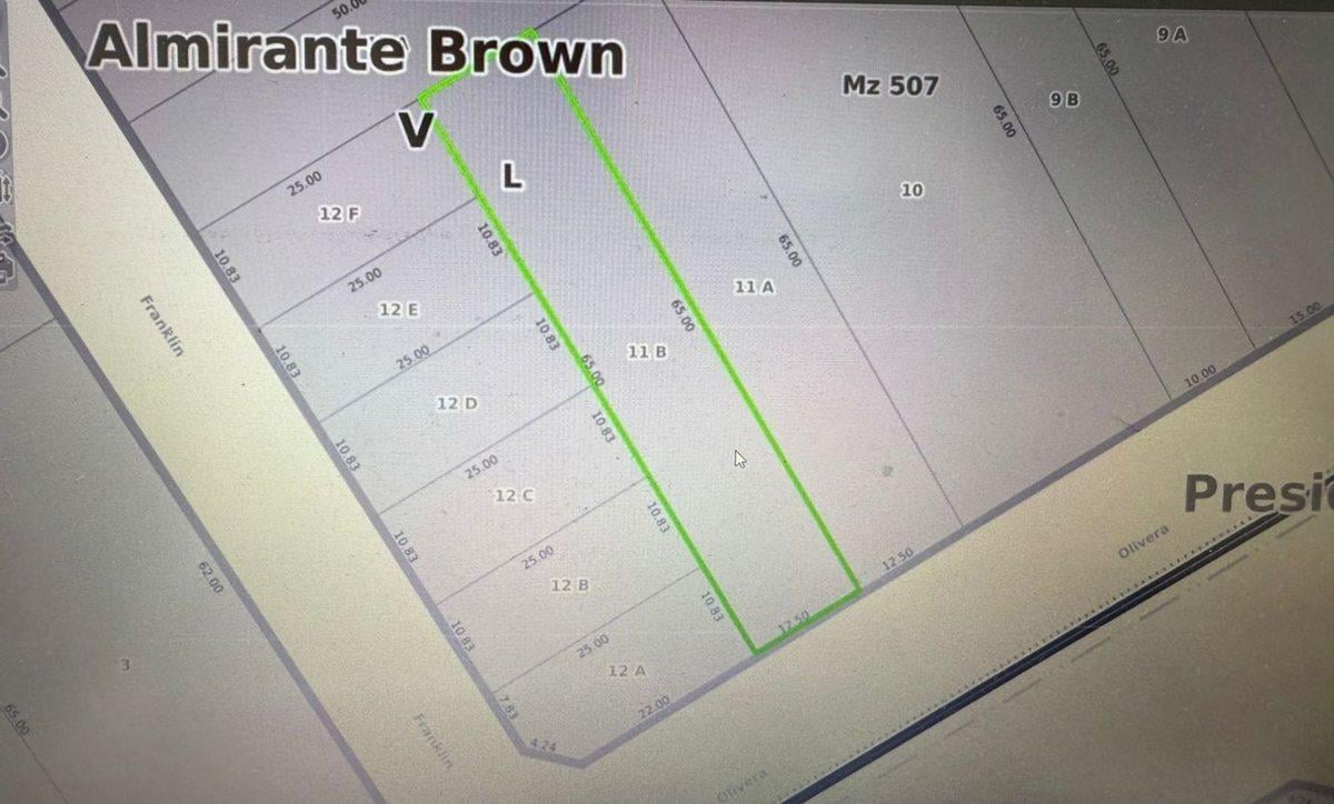 Foto de LOTE SOBRE AVENIDA DE 12.5 X 65 FONDO TOTAL 812,50, imagen 1