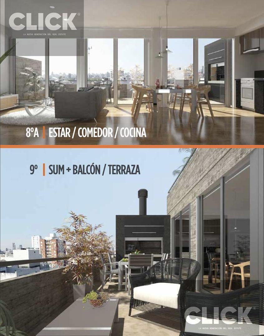 Venta - 3 ambientes con balcón aterrazado - En construcción - Villa Crespo