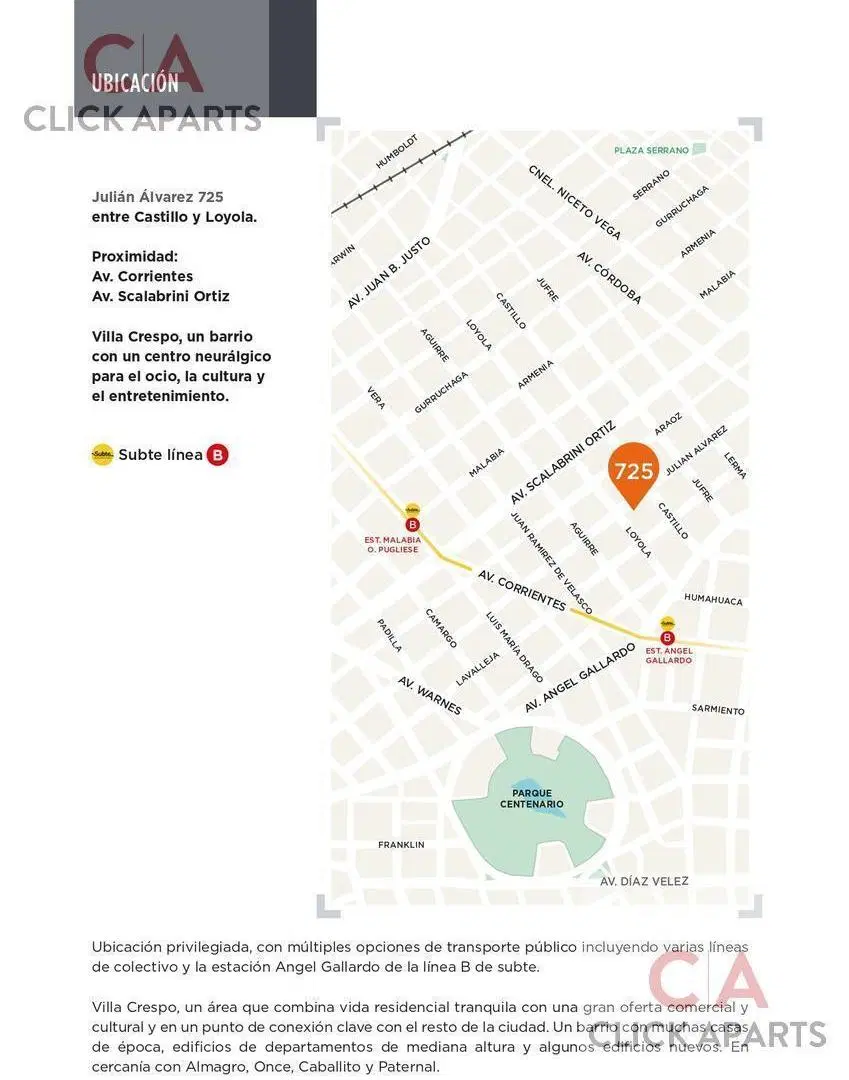 Venta - 2 ambientes con balcón - En construcción - Villa Crespo 2