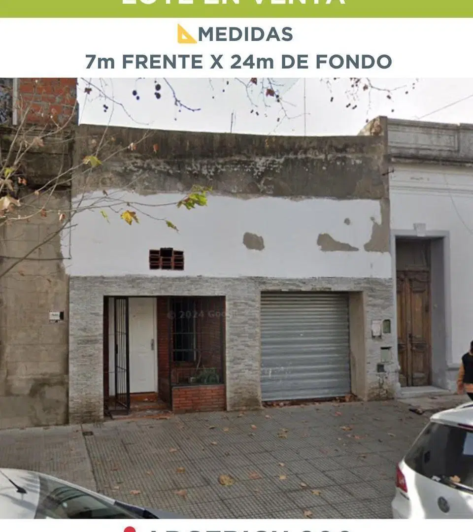 Terreno en Flores en alquiler o venta- 7 x 24 4