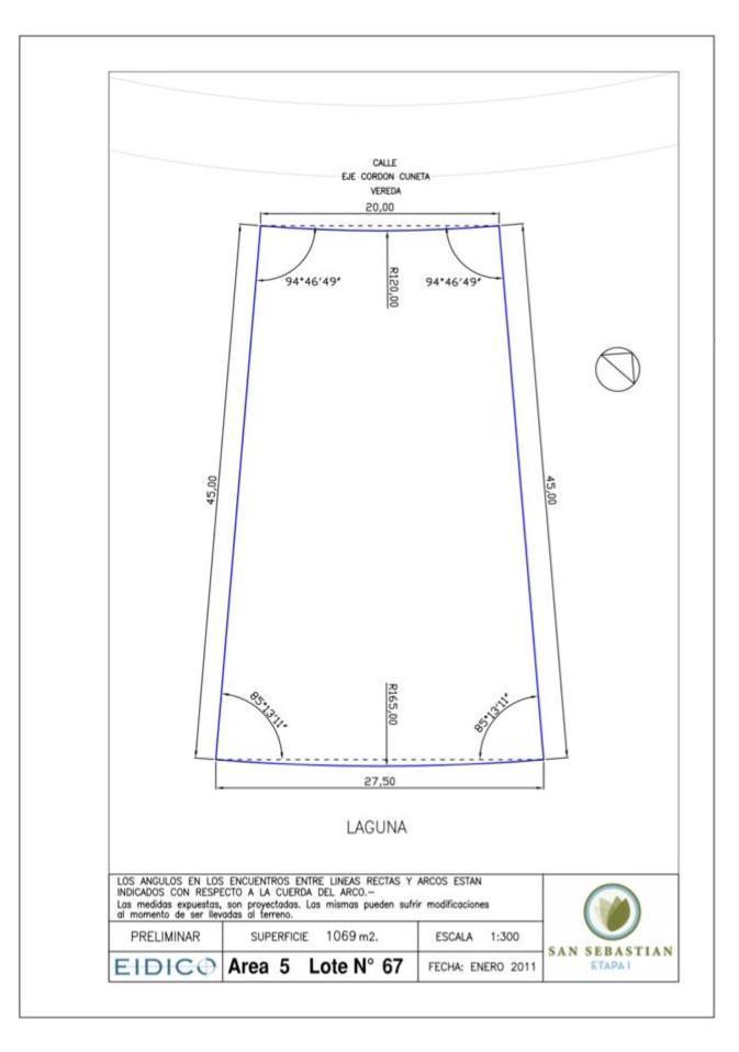Venta - LOTE A LAGUNA ESCRITURABLE en San Sebastian
