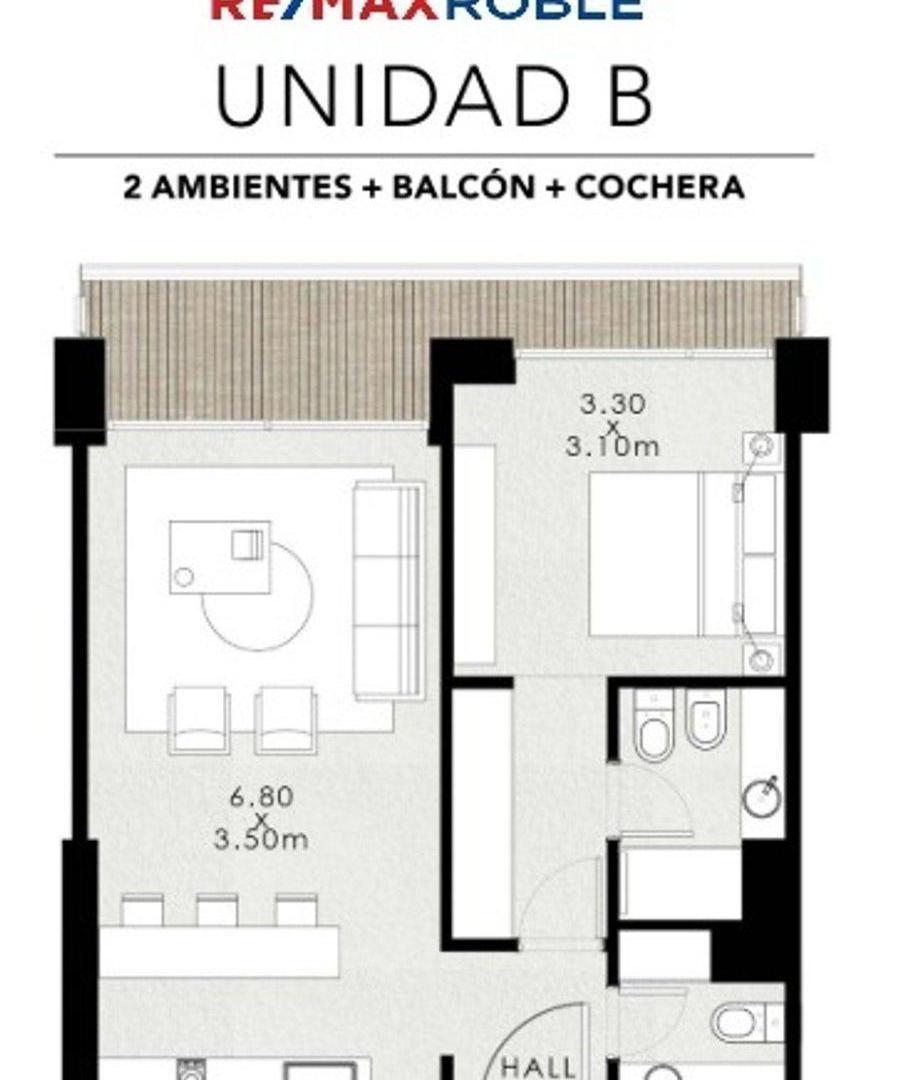 DEPARTAMENTO VENTA BENAVIDEZ 2 AMBIENTES COCHERA