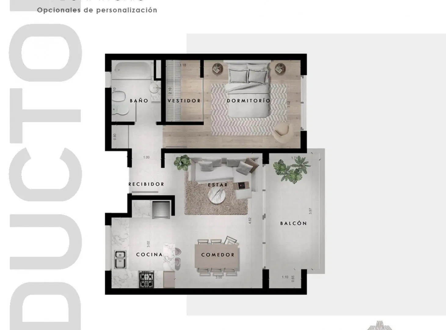 Departamento venta La Plata. 1 dormitorio y balcón 4