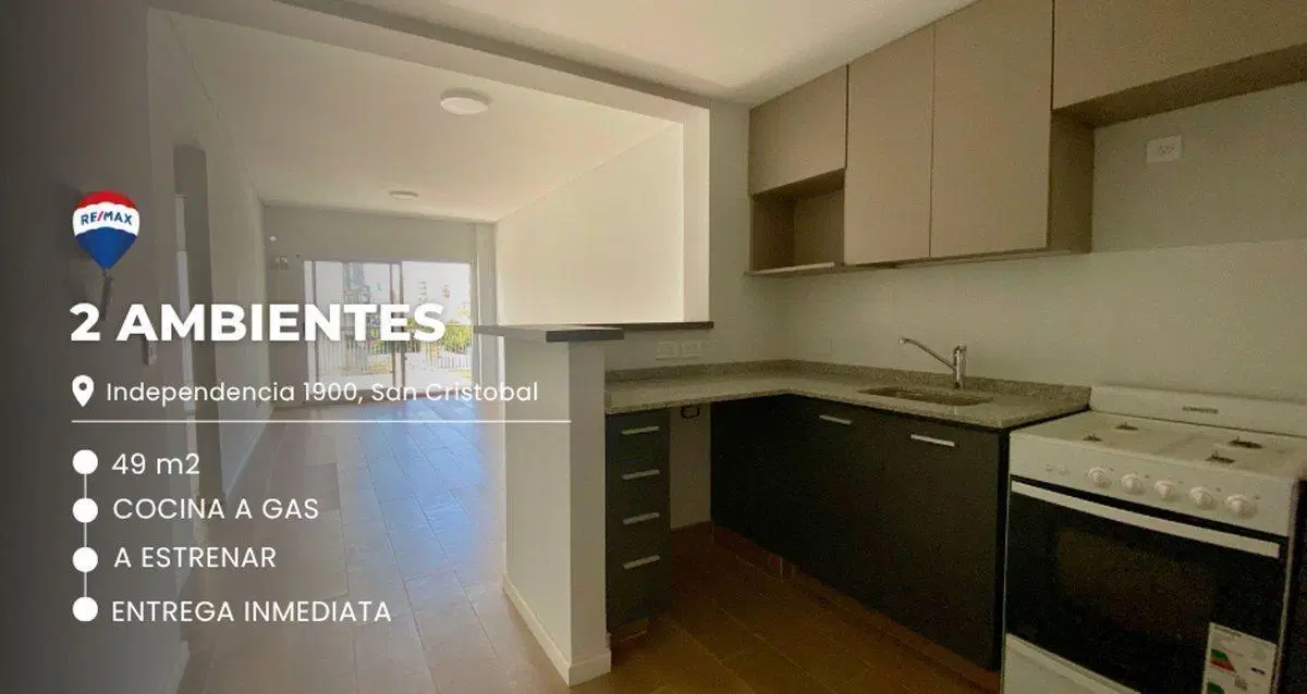 DEPARTAMENTO EN VENTA SAN CRISTOBAL 2 AMBIENTES 3